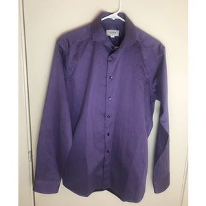 ETON SLIM Dress Shirt Purple Silk